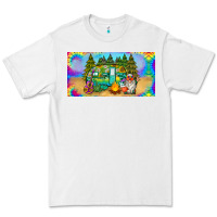 White hippie soul license plate Premium Tee - BarkalooDesign