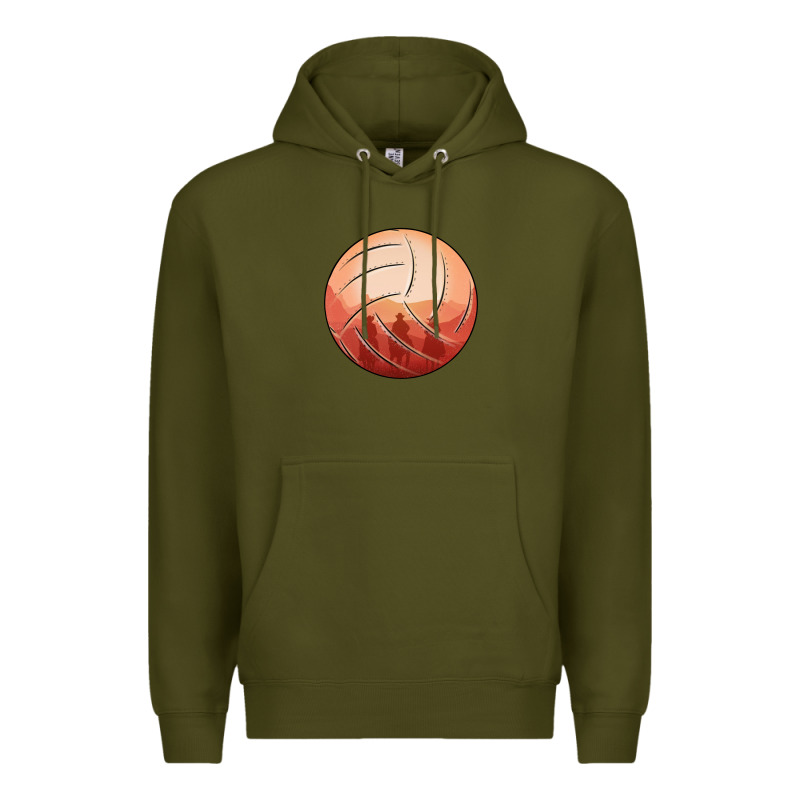 Cowboy Sunset Volleyball Premium Hoodie by Bettercallsaul | Teevron