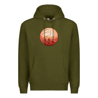 Army Green Cowboy Sunset Volleyball Premium Hoodie - Bettercallsaul