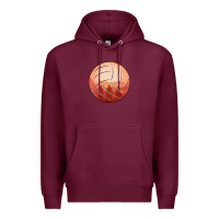 Burgundy Cowboy Sunset Volleyball Premium Hoodie - Bettercallsaul