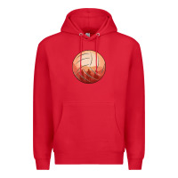 Red Cowboy Sunset Volleyball Premium Hoodie - Bettercallsaul