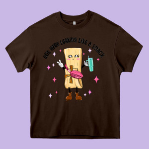 Out Here Looking Like A Snack Heavy Core Tee Designed By Maliassmallbusiness