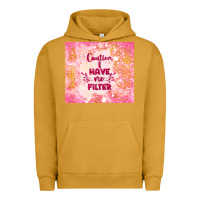 Pigment Peanut Butter caution i have no filter Urban Hoodie - TumblerDesignByShophia