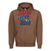 Chestnut happy 4th of july Zipper Hoodie - MaliasSmallBusiness