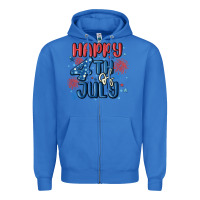 True Royal happy 4th of july Zipper Hoodie - MaliasSmallBusiness