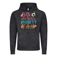 Vintage Black little sister biggest fan soccer Vintage Hoodie - HRA Design Shop