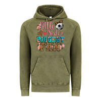 Vintage Olive little sister biggest fan soccer Vintage Hoodie - HRA Design Shop