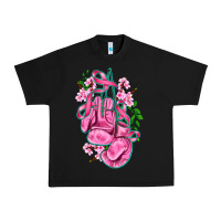Black cancer boxing gloves with ribbon Urban Heavy Tee - AdoDesignShop