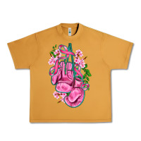 Peanut Butter cancer boxing gloves with ribbon Urban Heavy Tee - AdoDesignShop