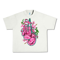 Pistachio cancer boxing gloves with ribbon Urban Heavy Tee - AdoDesignShop