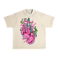 Sandshell cancer boxing gloves with ribbon Urban Heavy Tee - AdoDesignShop
