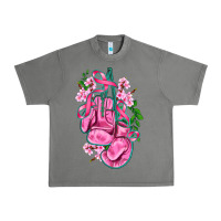 Tornado cancer boxing gloves with ribbon Urban Heavy Tee - AdoDesignShop