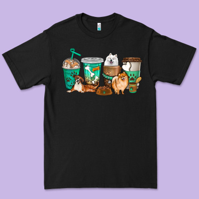 Premium Tee dog coffee cups