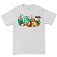 Dove Grey dog coffee cups Premium Tee - texasbilliewilder