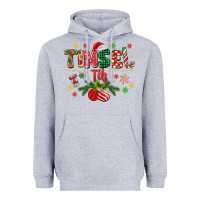 Heather Grey tinsel tits Heavyweight Hoodie - MaliasSmallBusiness