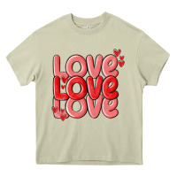 Mossy love valentines day Heavy Core Tee - MaliasSmallBusiness