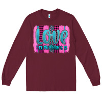 Burgundy love corinthians 13 valentine's day brushstroke Long Sleeve Tee - AdoDesignShop