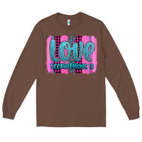 Chestnut love corinthians 13 valentine's day brushstroke Long Sleeve Tee - AdoDesignShop
