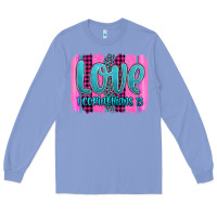 Colony Blue love corinthians 13 valentine's day brushstroke Long Sleeve Tee - AdoDesignShop