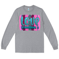 Heather Grey love corinthians 13 valentine's day brushstroke Long Sleeve Tee - AdoDesignShop