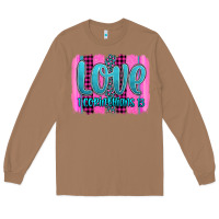 Toasted Coconut love corinthians 13 valentine's day brushstroke Long Sleeve Tee - AdoDesignShop