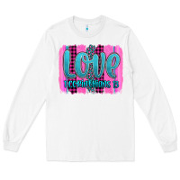White love corinthians 13 valentine's day brushstroke Long Sleeve Tee - AdoDesignShop