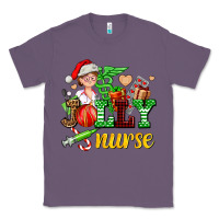 Lavender jolly nurse with Christmas element Classic Tee - AdoDesignShop