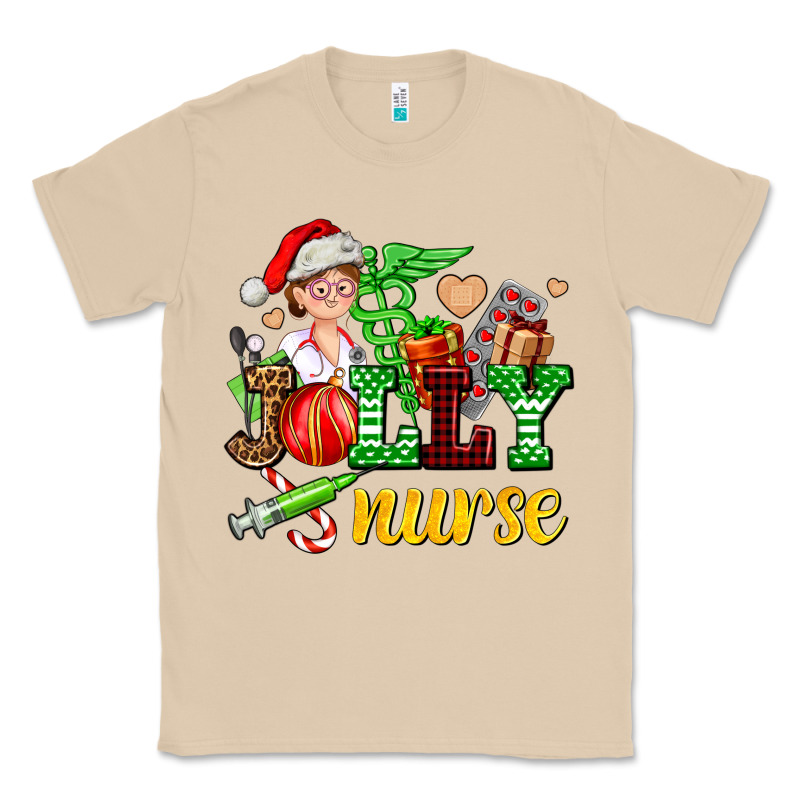 Jolly Nurse With Christmas Element Classic Tee by AdoDesignShop | Teevron