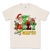 Natural jolly nurse with Christmas element Classic Tee - AdoDesignShop