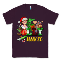 Plum jolly nurse with Christmas element Classic Tee - AdoDesignShop