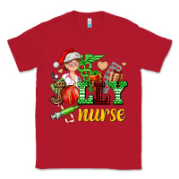 Red jolly nurse with Christmas element Classic Tee - AdoDesignShop