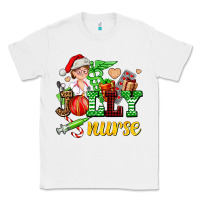 White jolly nurse with Christmas element Classic Tee - AdoDesignShop