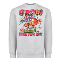 Heather Grey grow your own way Heavyweight Sweatshirt - JahusDesignShop