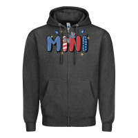 Charcoal Heather 4th july mini Zipper Hoodie - MaliasSmallBusiness