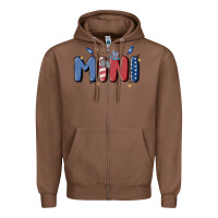 Chestnut 4th july mini Zipper Hoodie - MaliasSmallBusiness