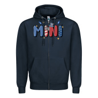 Navy 4th july mini Zipper Hoodie - MaliasSmallBusiness