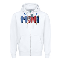 White 4th july mini Zipper Hoodie - MaliasSmallBusiness