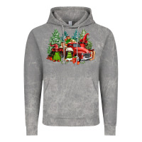 Cloud Rock merry christmas truck afro gnomies Vintage Hoodie - FaDigitalArtStudio