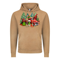 Vintage Camel merry christmas truck afro gnomies Vintage Hoodie - FaDigitalArtStudio