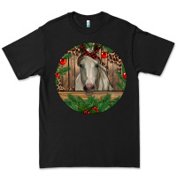 Black Christmas Horse Premium Tee - RanaPortraitStore
