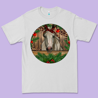 Christmas Horse Premium Tee Designed By Ranaportraitstore