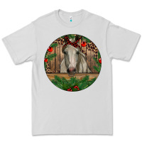 Dove Grey Christmas Horse Premium Tee - RanaPortraitStore