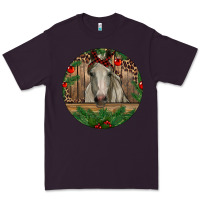 Plum Christmas Horse Premium Tee - RanaPortraitStore