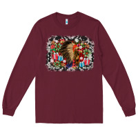 Burgundy indian hat christmas Long Sleeve Tee - AdoDesignShop