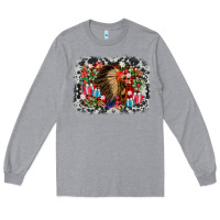 Heather Grey indian hat christmas Long Sleeve Tee - AdoDesignShop