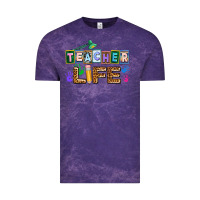 Cloud Purple teacher life Vintage Tee - AdoDesignShop