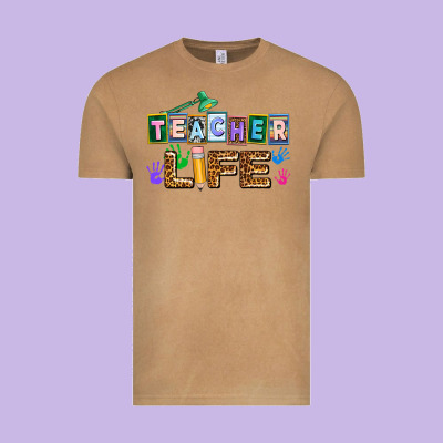 Teacher Life Vintage Tee Designed By Adodesignshop