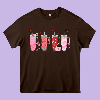 Obsessive Cup Disorder Valentines Day Heavy Core Tee Designed By Maliassmallbusiness