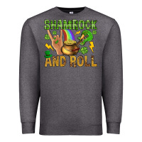 Charcoal Heather Shamrock and roll Premium Sweatshirt - BundleAndBundleShop