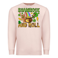 Pale Pink Shamrock and roll Premium Sweatshirt - BundleAndBundleShop